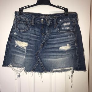 Denim Cutoff Skirt American Eagle